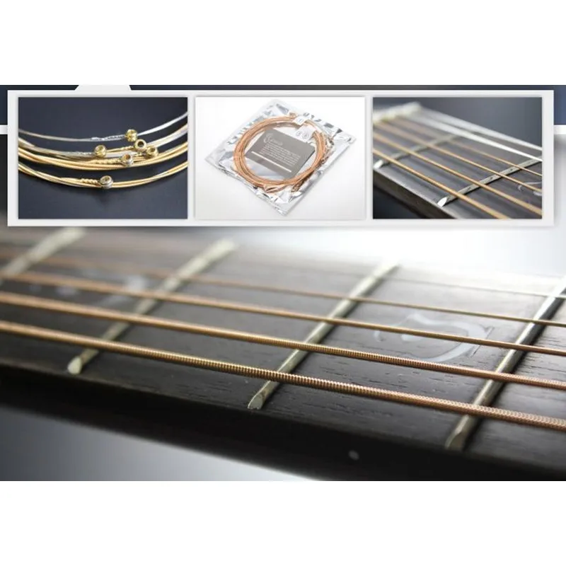 ZIKO 010-048 DP-010 Akustikgitarrensaiten Musikinstrumente Phosphorbronze-Saiten Zubehörteile – Detail 6