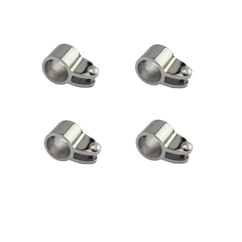 

4PCS 7/8" 1" Stainless Steel 316 Top Jaw Slide Cap Bimini Railing Fitting Mirror Polish For Yacht Boat Hardware