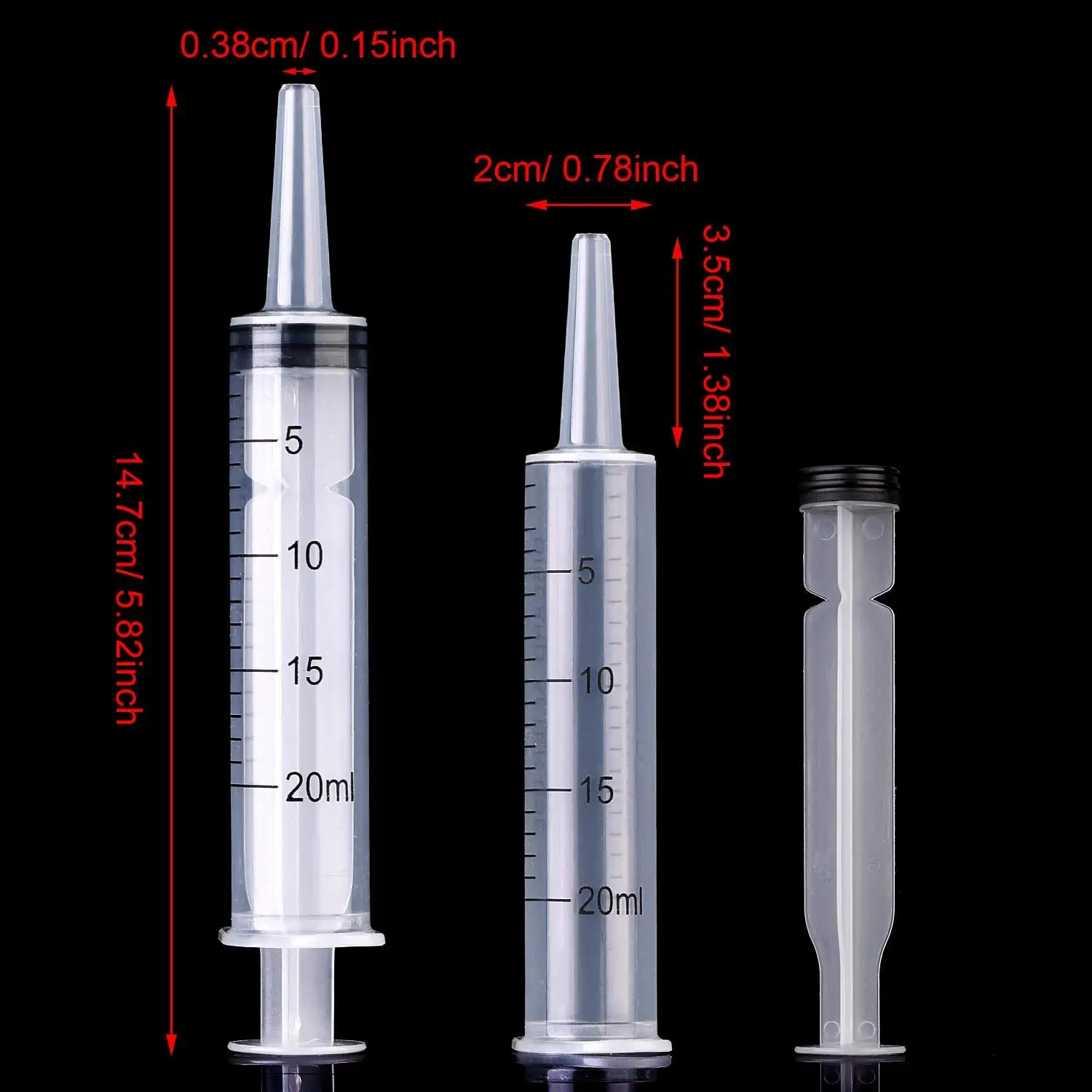 Seringa Estéril Nutrient Measuring Tools, Plástico Reutilizável, Lip Gloss Filling, Alimentação para Cães e Gatos, 5 ml, 10 ml, 20 ml, 30ml