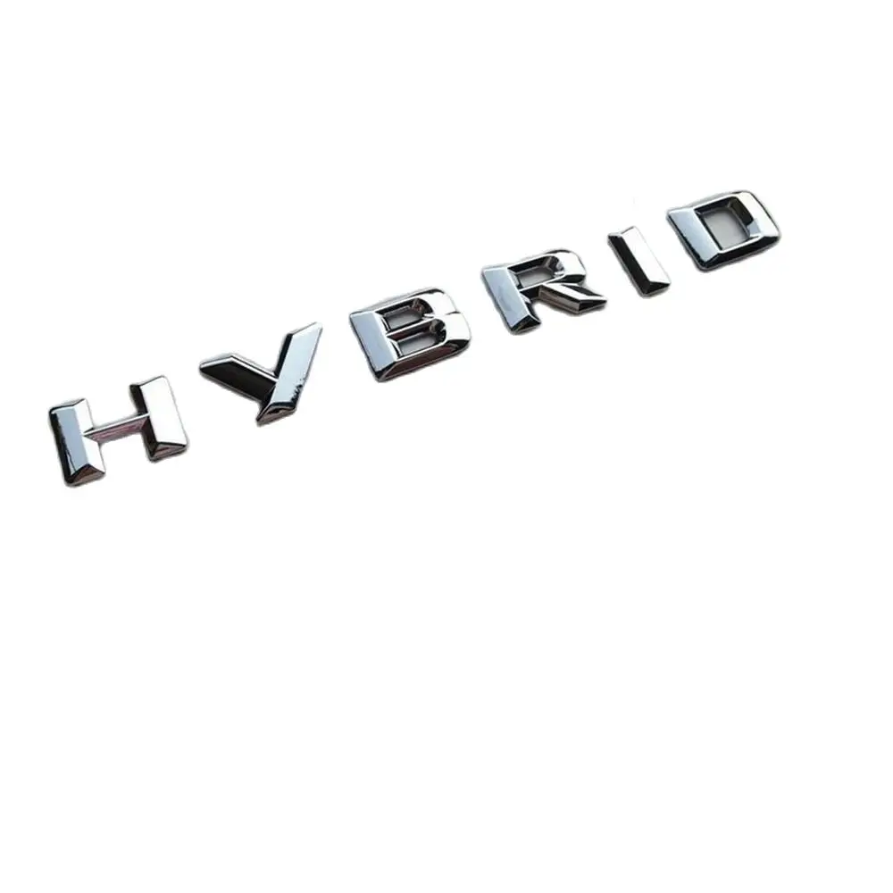 

Chrome " HYBRID " Letters Car Trunk Badge Emblem Decal Sticker for Mercedes-Benz