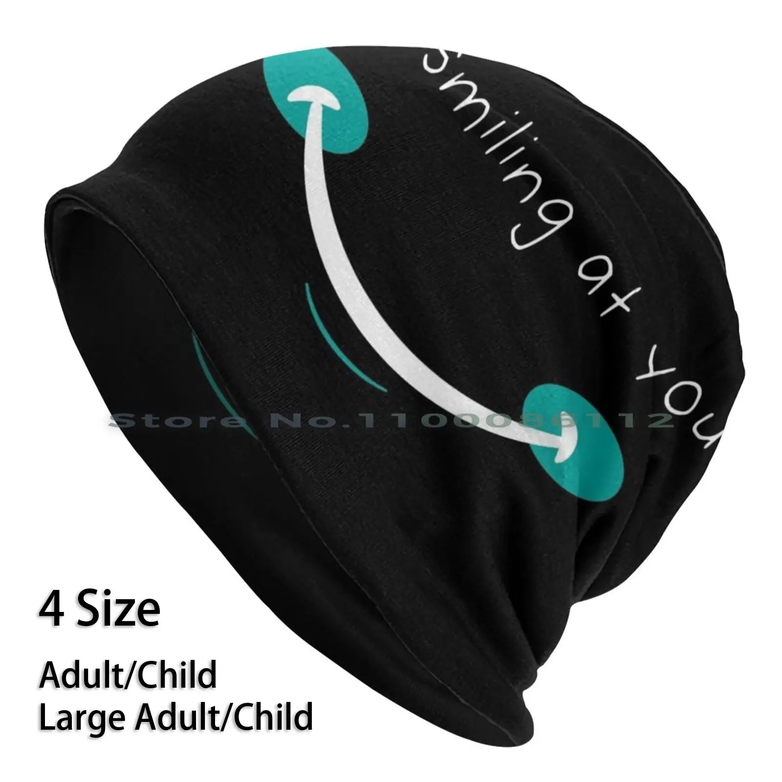 I'm Smiling At You Funny Quote With A Smiling Face Beanies Knit Hat Quotes Quarantine Introverts Humor Funny Sarcasm Shy