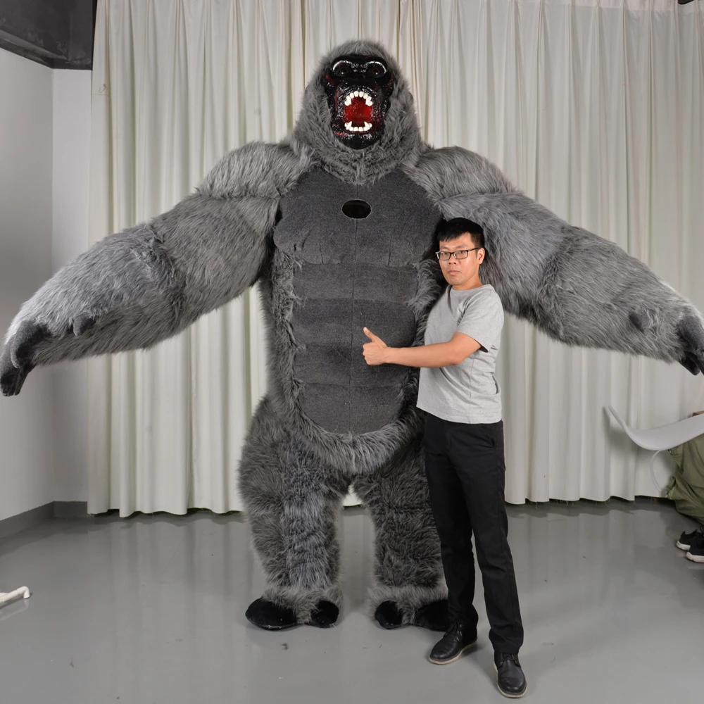 Gorilla-Kostüm Für Erwachsene – Realistisches Plüsch-Affen-Outfit Für Halloween, Motto-Partys & Cosplay-Action Gorilla-Kostüm Für Erwachsene – Realistisches Plüsch-Affen-Outfit Für Halloween, Motto-Partys & Cosplay-Action