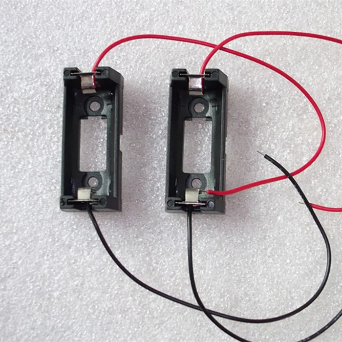 90pcs/lot MasterFire CR123A 16340 LIR123A 3V Batteries Holder Storage Box Case Plastic Battery Cover with 150MM Cable Wires