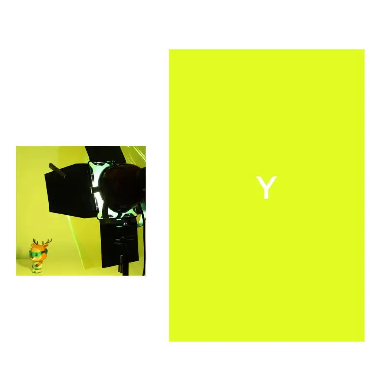 Linterna estroboscópica madera para iluminación escenario, papel filtro, geles, Color rojo, cabeza roja