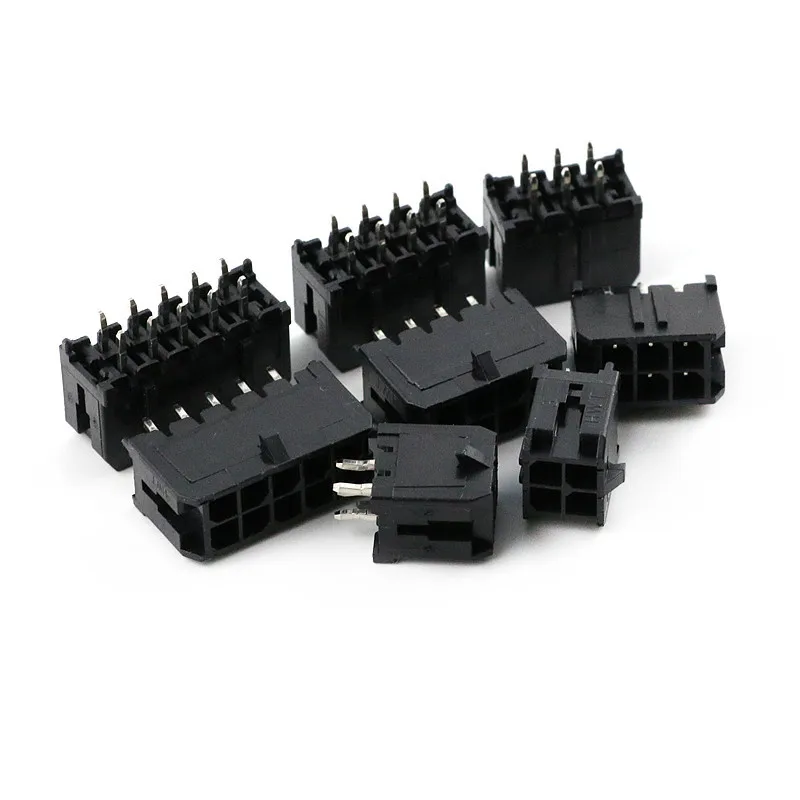 10PCS MX 3.0mm Pitch Straight Pin Holder 43025 Small 5557 Pin Socket 2P 4P 6P 8P 10P 12P 24P Connector