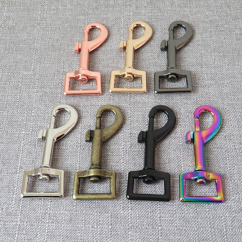 10 Pcs 20mm Metal Snap Hook Carabiner DIY Bag Dog Leash Belt Straps Buckle Clip Sewing Accessory Spring Lobster Clasp Hardware