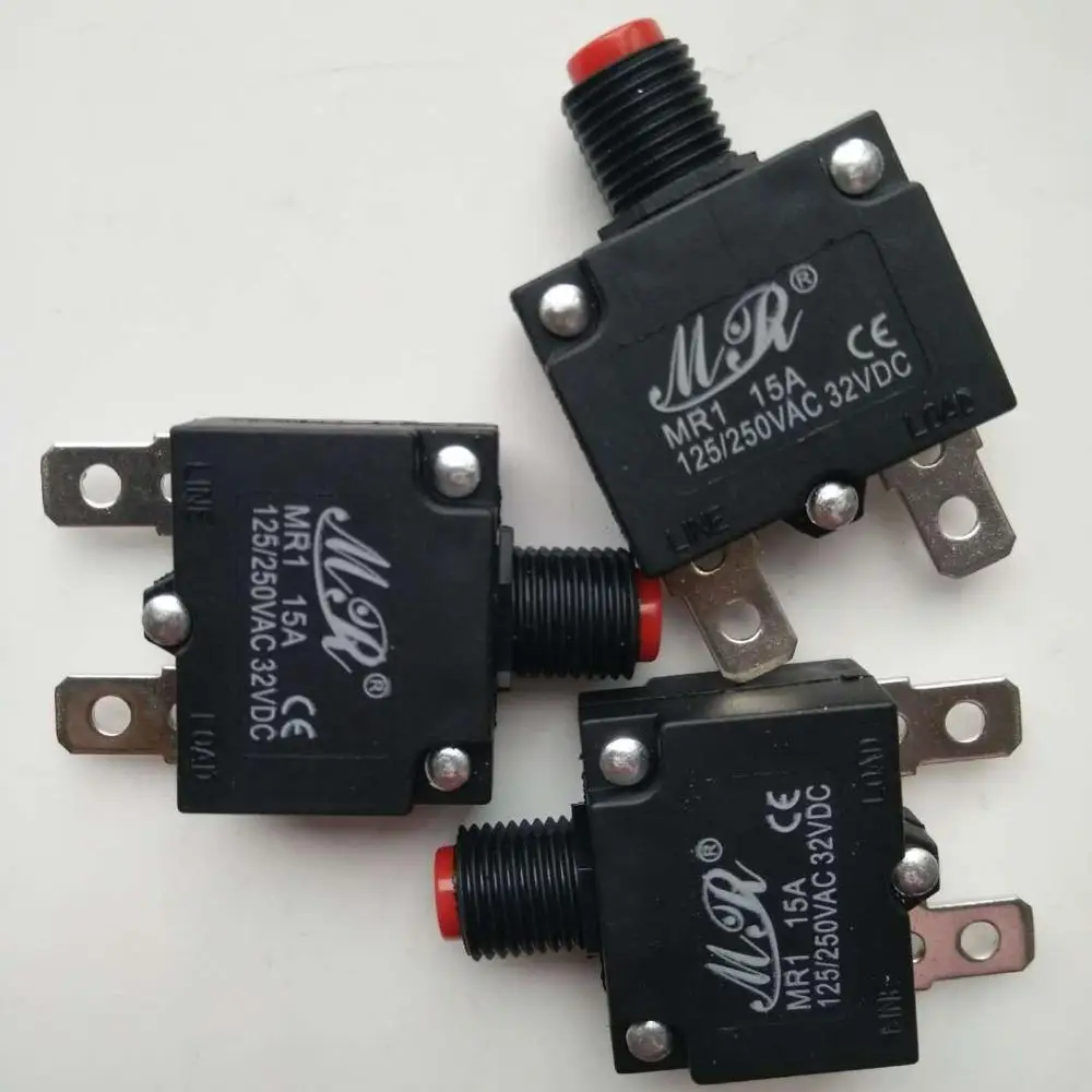 Disyuntor de compresor de aire eléctrico, protección térmica contra sobrecarga, protector de corriente para piezas de generador