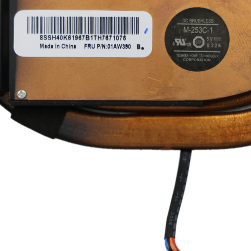 Imagem -04 - Ventilador para Laptop Lenovo Thinkpad T460p T470p Radiador Fru Pn: 01aw389 01aw390 Original Novo