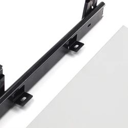 2Pieces Height-Adjustable Under Desk Computer Keyboard Tray Sliding Drawer Shelf
