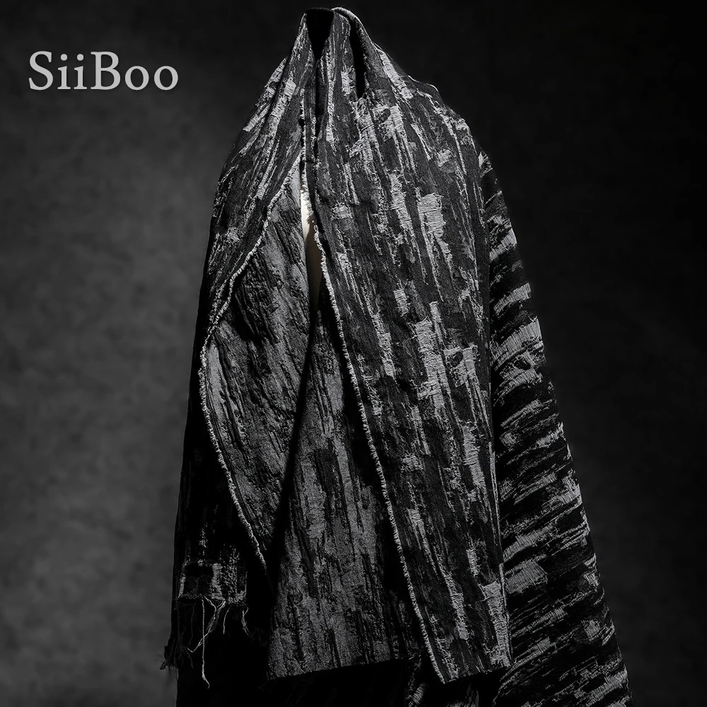 Siiboo cotton polyester bleached demin fabric for designer style garments dress coat jacket Italy chic sp6469