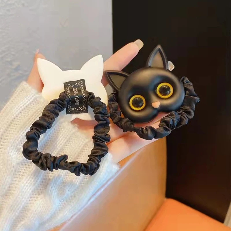 2023 nuove donne Cute Cat elastici elastici per capelli copricapo coreano bambini per ragazze adorabili accessori per capelli ornamenti