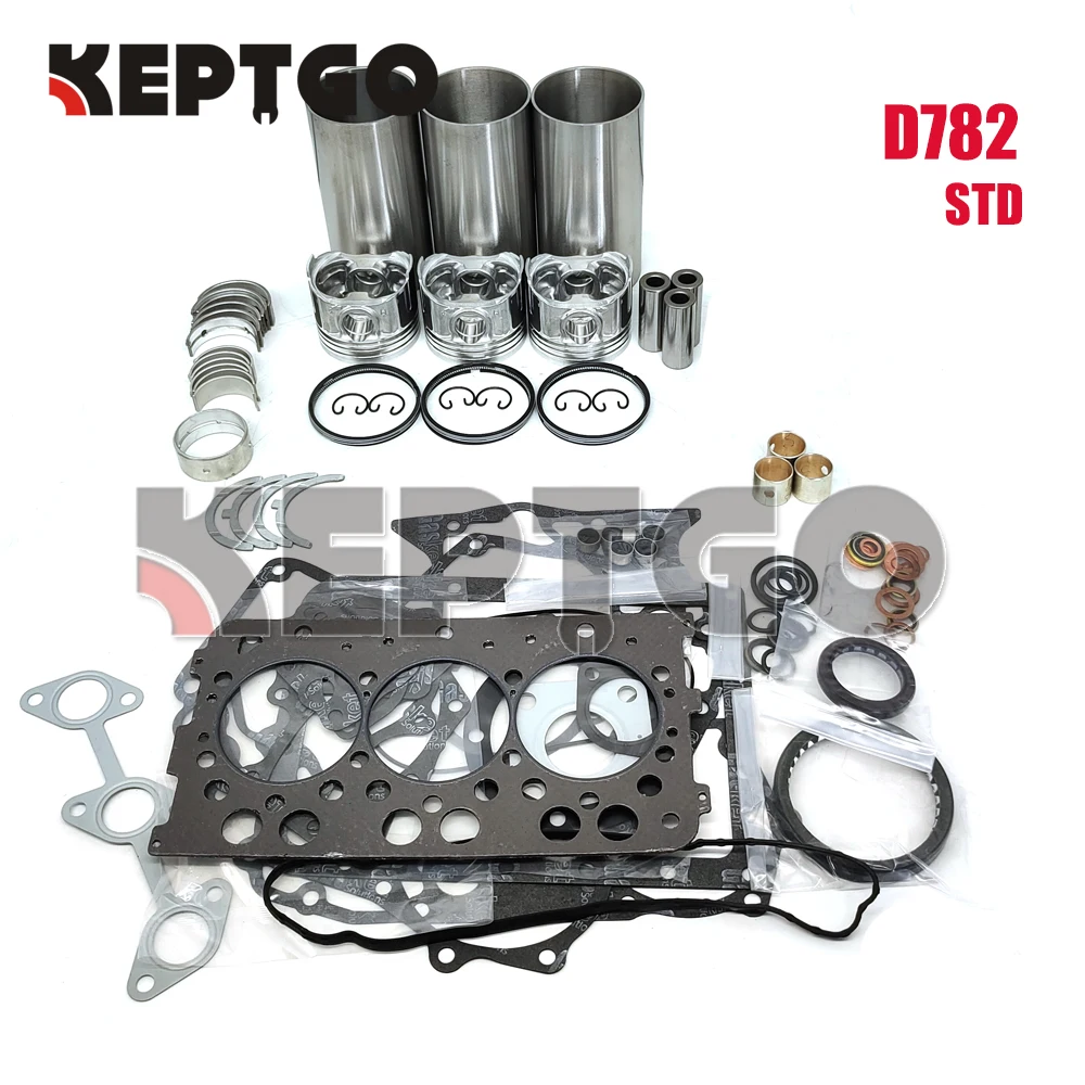 D782 D782-EBH overhaul rebuild kit parts for Kubota engine B7410 PANDA PMS 14000