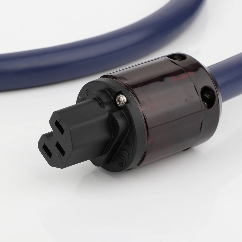 Hi-end kabel daya 4N OFC audio hifi versi US kabel daya AC kabel listrik berlapis emas US plug konektor kabel daya utama