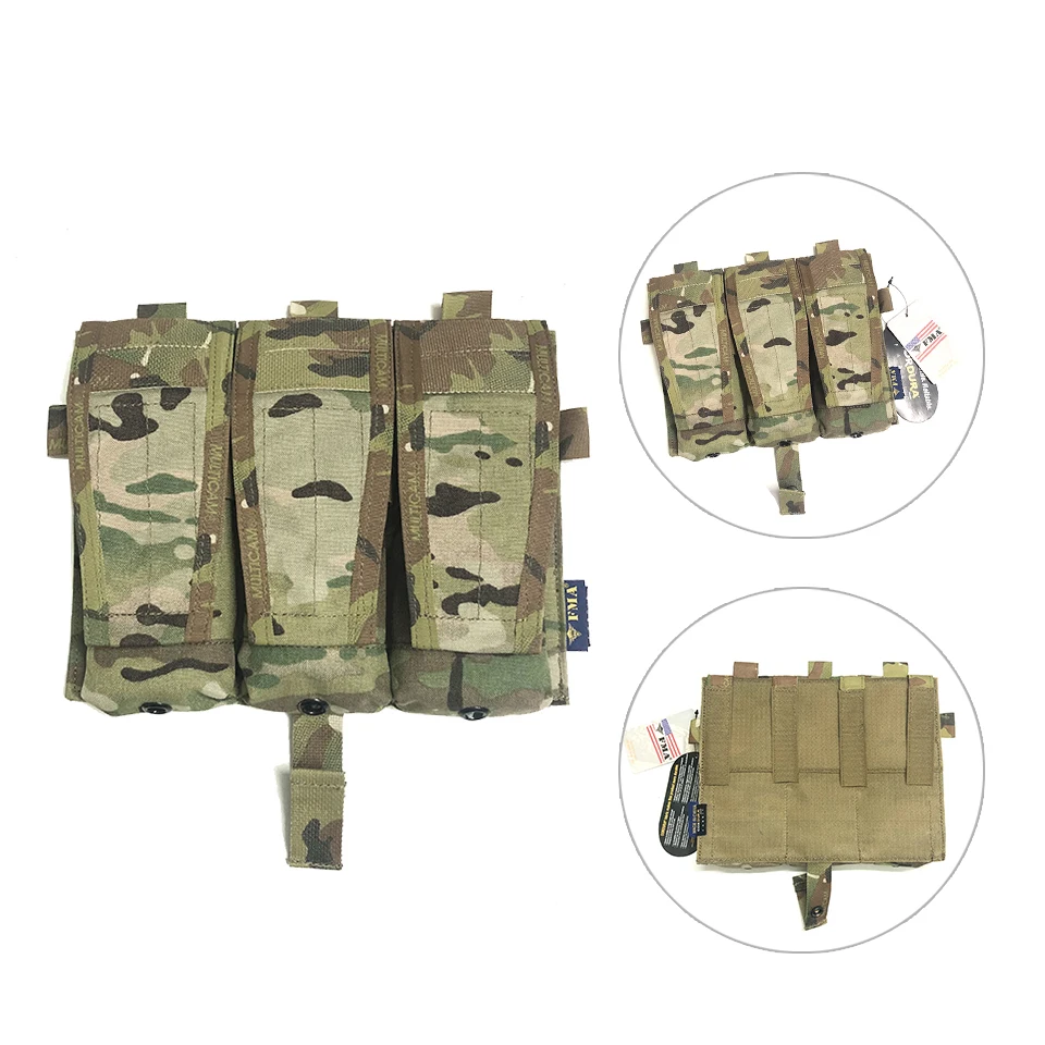 

FMA Tactical M4 Magazine Pouch Multicam Airsoft Wargame Tactical Mag Pouch for Tactical Vest AVS JPC Vest