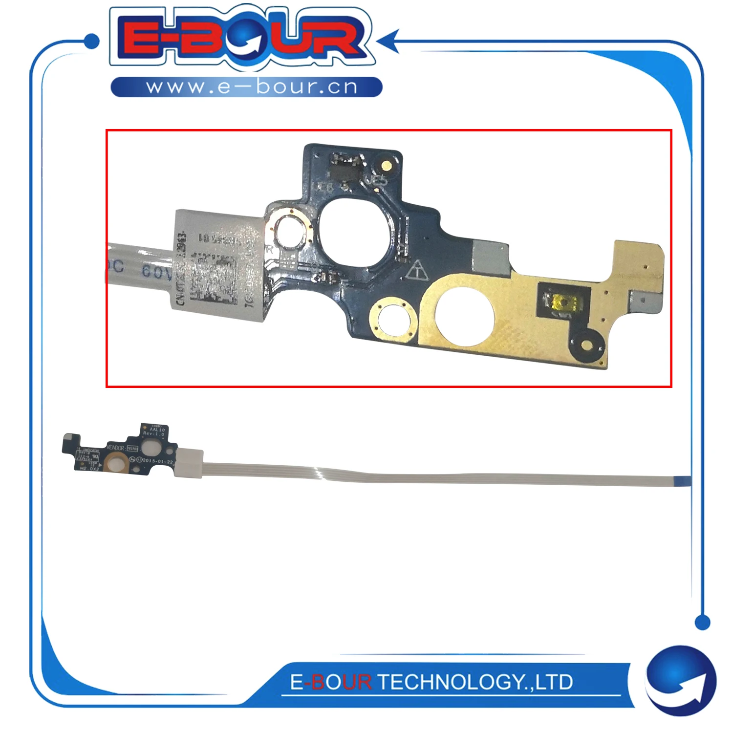 Power On Off Switch Button Board mit Flex kabel für de 5755 5758 5759 5748 Laptop Reparatur baugruppe aal10 0 t2cvc LS-B845P