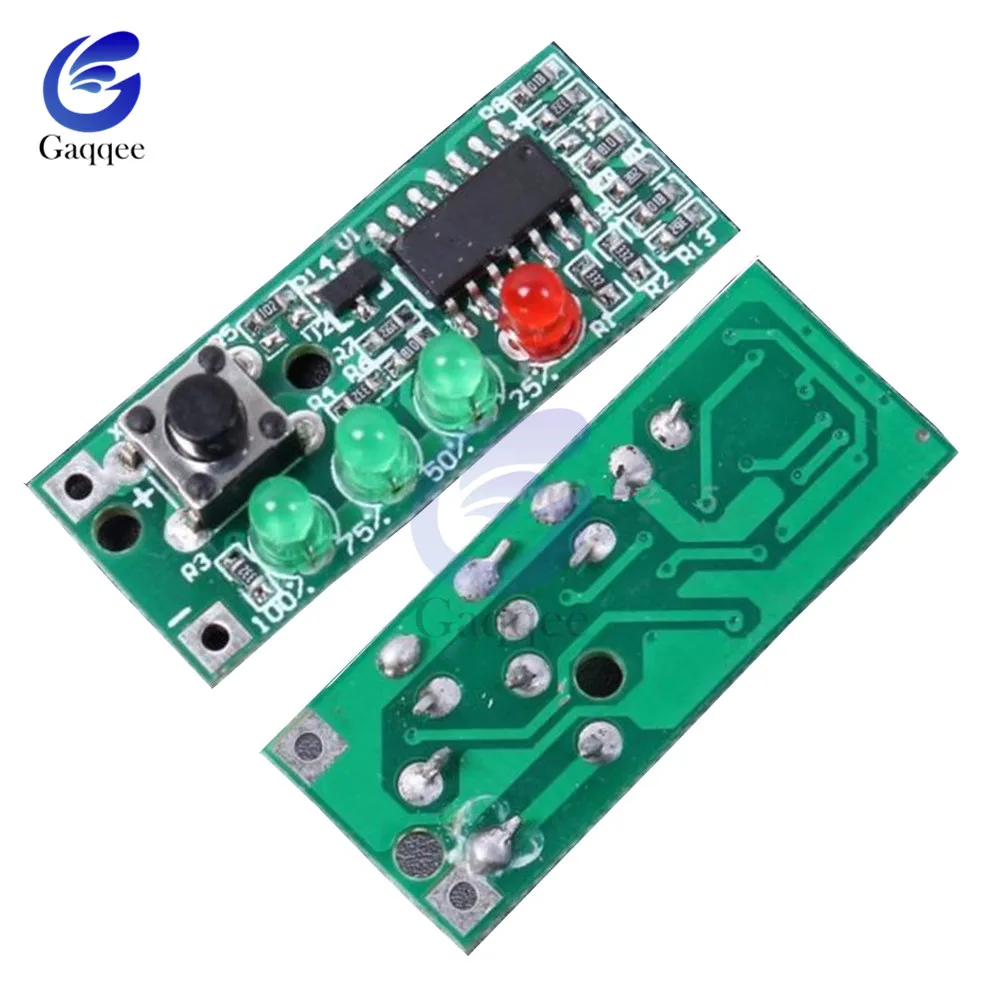 3S 4S Lithium Iron Phosphate Battery Capacity Tester 9-12V Board Power Level Indicator Four Level LED Display Module