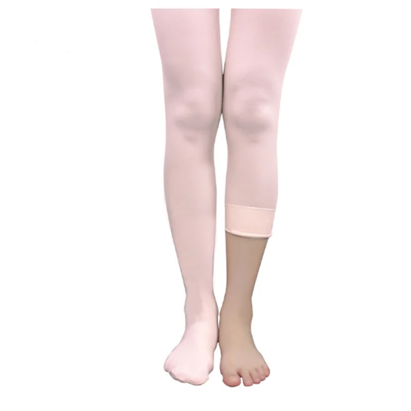 Adulto meninas convertible ballet collants microfibra dança meias sem costura feminino ballet meia-calça