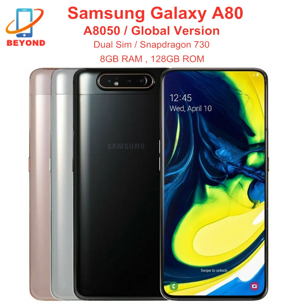 Samsung Galaxy A80 Dual Sim A805F/DS A8050  8GB RAM 128GB Octa Core 6.7