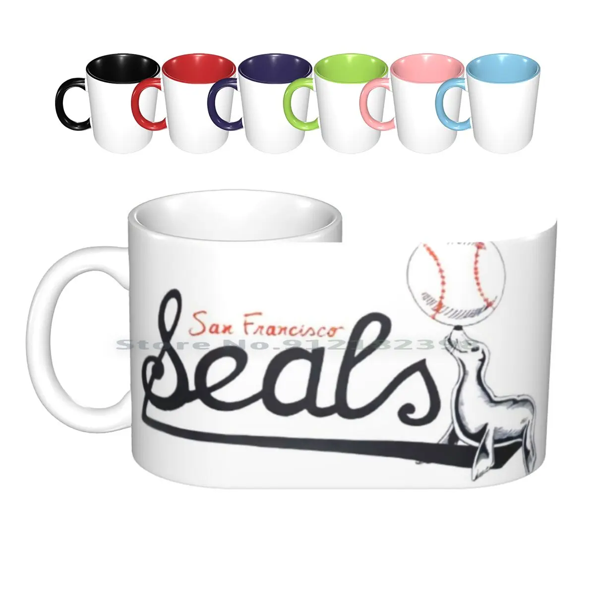 San Francisco Seals Baseball Ceramic Mugs Coffee Cups Milk Tea Mug San Francisco Seals Baseball Pacific Coast Creative Trending