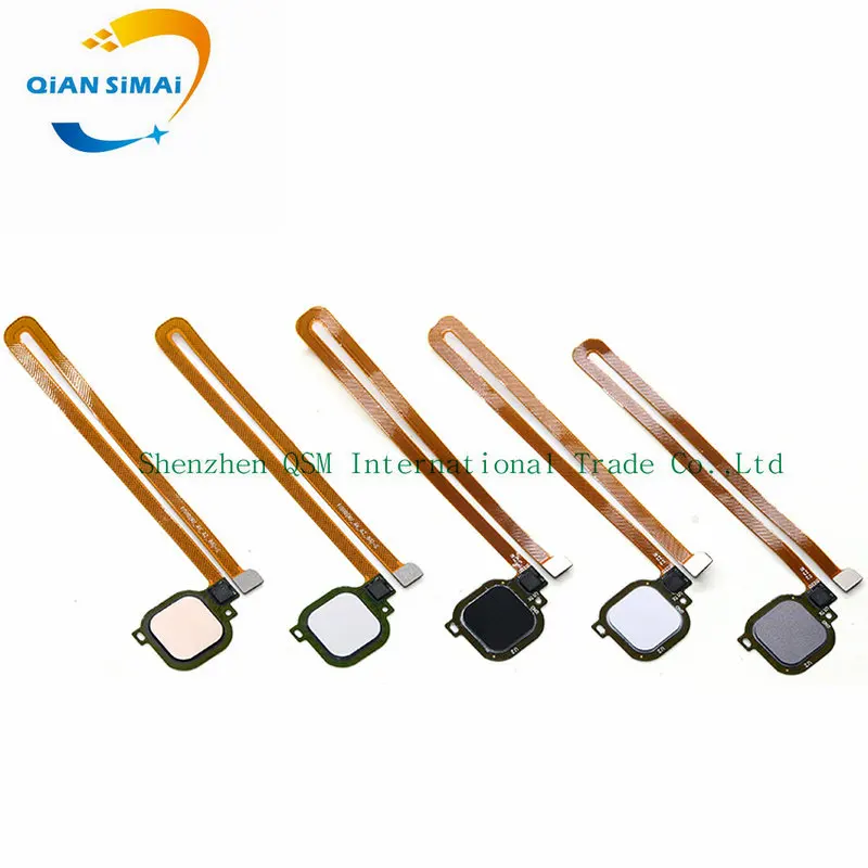 1PCS New Fingerprint Sensor Home Return Button Return Flex Cable For Huawei Honor 6X mobile phone +track code