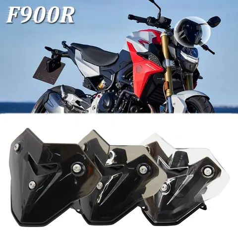 F900R 오토바이 윈드 스크린 윈드 실드 스크린 (BMW F 900 R F 900R F900 R 스모크 블랙 컬러 투명 브래킷 포함)