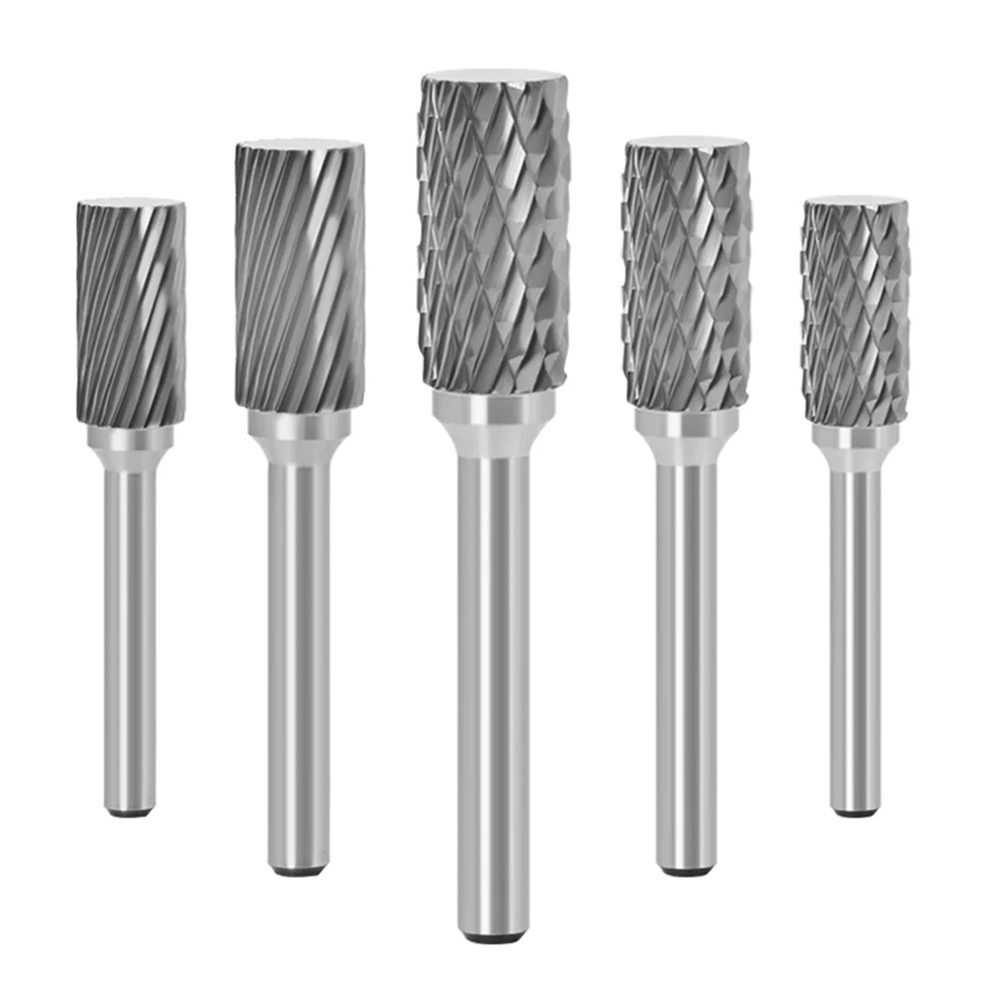 Carbide Rotary File Metal Tungsten Steel Grinding Head Cylindrical 6mm AE AX AEX A1020M06the carving head to polish the artifact