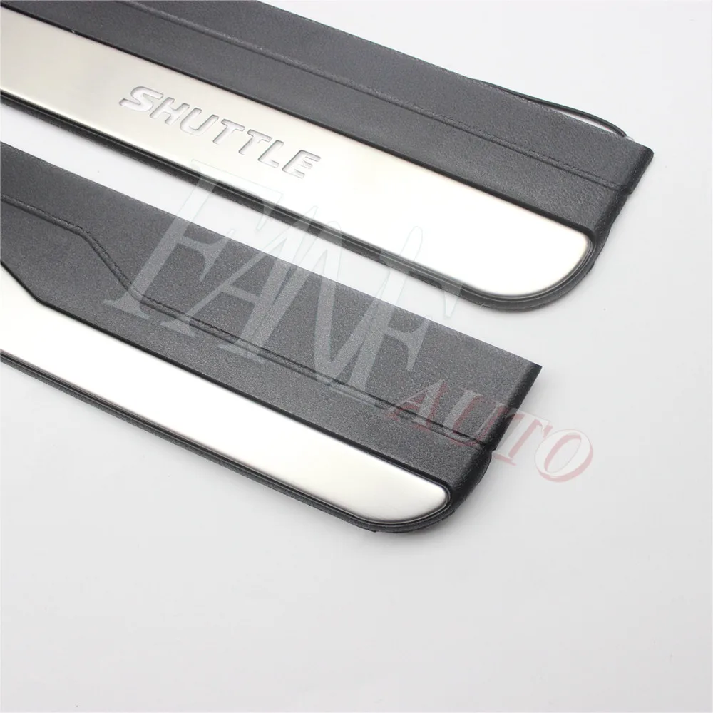 Car Styling Stainless Steel Led Door Sill Scuff Plate Guard Sills Protector Trim For Honda Shuttle 2014-2019