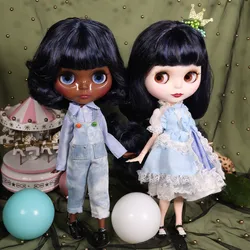 ICY DBS Blyth Doll Series BL6221/9219 Blue mix purple hair Joint body Neo /6 BJD ob24 anime