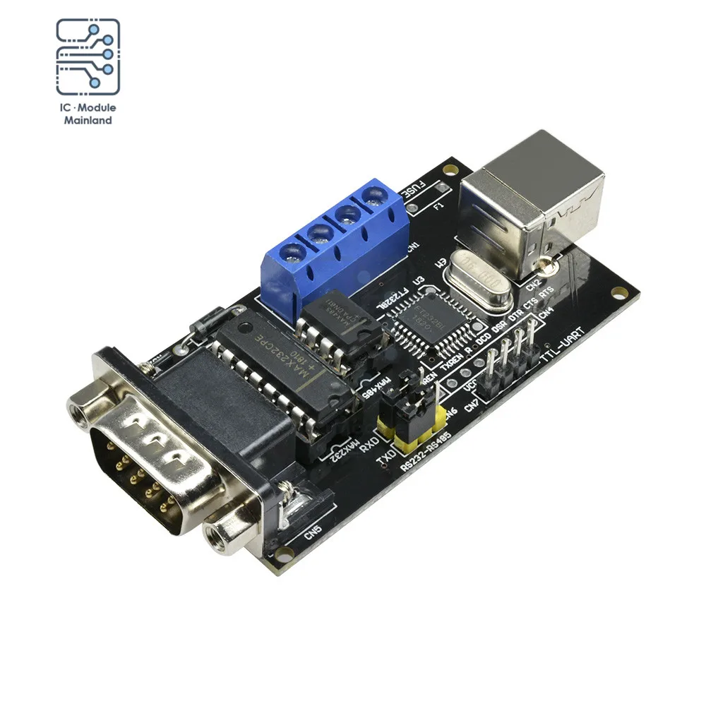 FT232BM FT232BL FTDI Standard USB to Serial RS232 TTL UART RS485 DB9 Adapter Converter Controller Module Board For Arduino