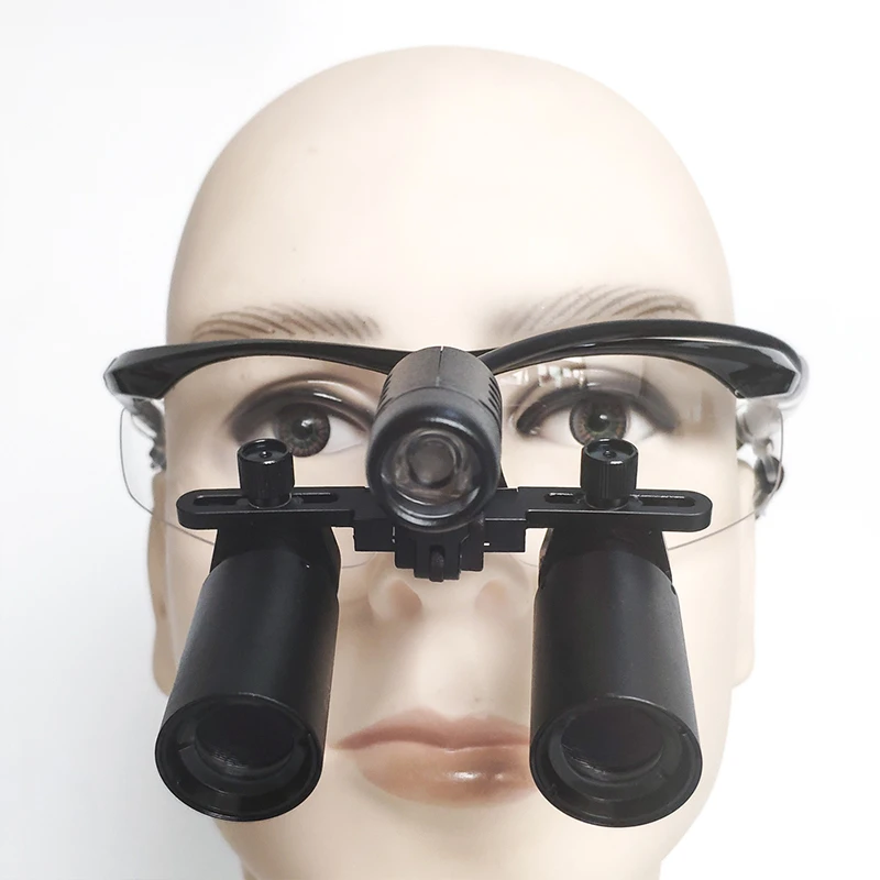 Burite Prism Medical Surgical Dental 6.0X Loupes Kepler Magnifier 6X ENT Dental Ophthalmolog With LED Headlight(FDJ-X-6.0X)