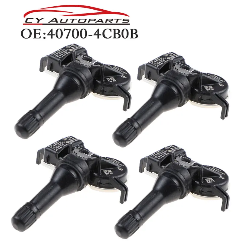 

4PCS New TPMS Sensor Tire Pressure Monitor For Nissan Altima Micra 433mhz 40700-4CB0B 407004CB0B