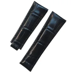 20mm Leather Band Strap Watchbands Bracelet Fit For Rolex Daytona Submariner Watch