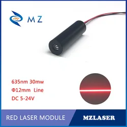 Rode Lijn laser mdoule 635nm30mw laser module 5-24V industriële kwaliteit rode laser diode module
