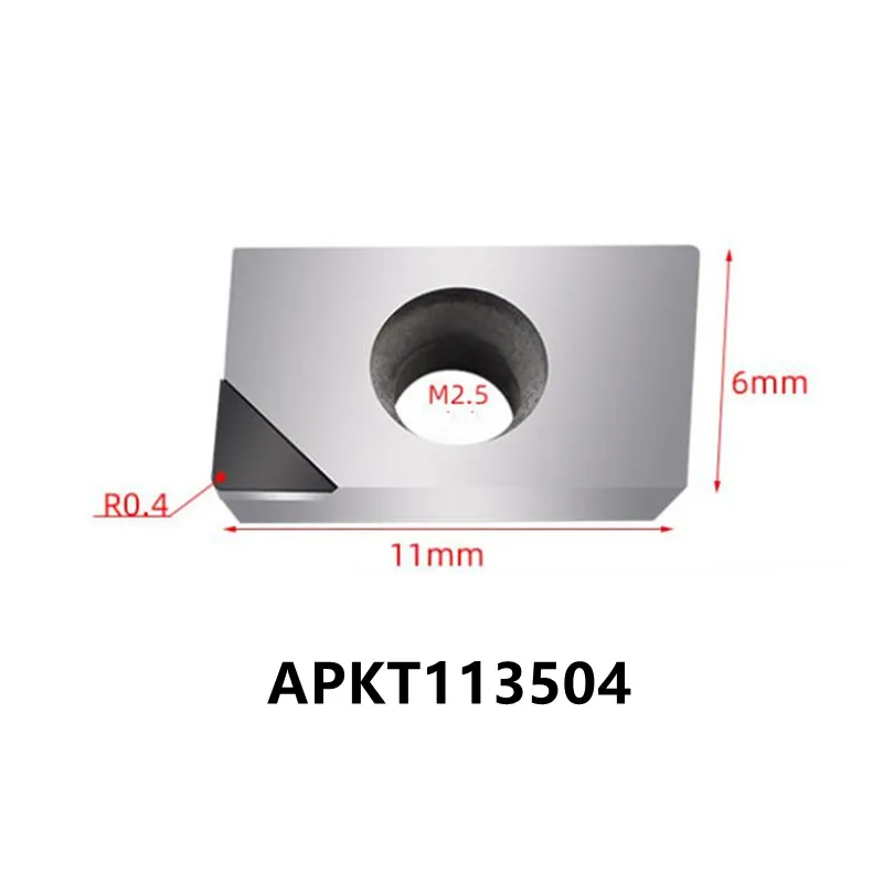แทรก PCD CBN เครื่องกลึง CNC เครื่องมือ APKT160404 APKT160408 APKT113504 APKT113508 PCD สำหรับอลูมิเนียม CBN สำหรับ Hard Steel