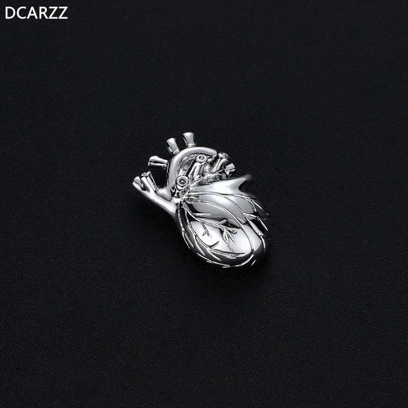 DCARZZ Heart Lapel Pins Metal Brooch Gift for Doctor Nurse Medical Hijab Pin Badge Women Accessories
