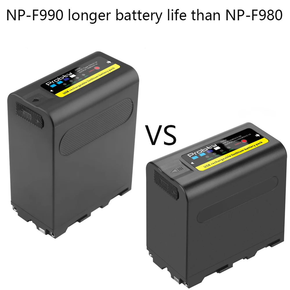 NP-F990 NP-F970 12000mAh bateria do Sony NP-F960 NP-F770 NP-F750 PLM-100 CCD-TRV35 MVC-FD91 MC1500C dla światło LED do kamery