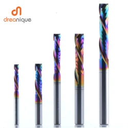 1 PC houtwerk frees UP & DOWN Cut 2 Fluiten Spiraal Carbide Frees CNC Router Compressie Hout End Mill cutter Bits