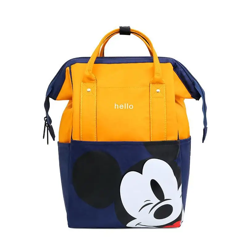 Disney Mickey Minnie torba na pieluchy wielofunkcyjna duża pojemność moda dla niemowląt mama towary mokry plecak Nappy akcesoria ciążowe