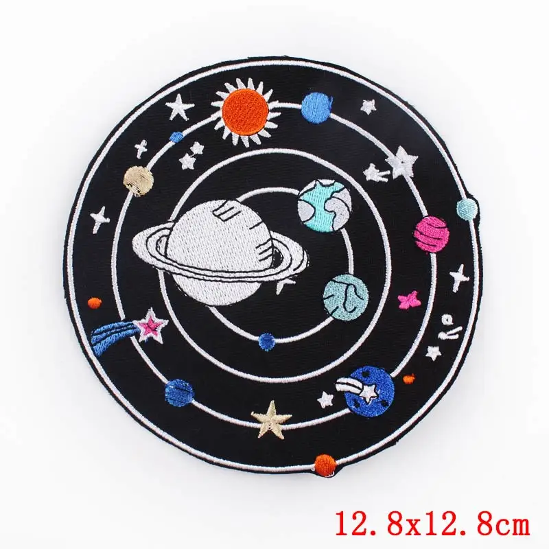 Nicediy Star haftowane naszywki na odzież Enterprise Trek Space Patch UFO Alien żelazko na plastry paski DIY naszywka do szycia