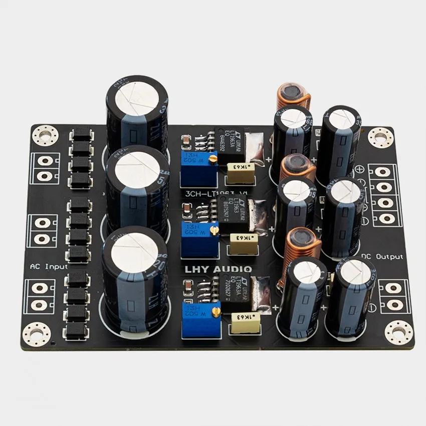 LT1963A 3 ways independent linear regulated power supply with high speed and low noise for DAC