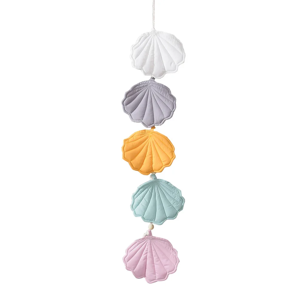 Creative Shell Wall Hanging Baby Room Decor Ins Fashion Colorful Children's Room Wall Decoration Mosquito Net Photography Props