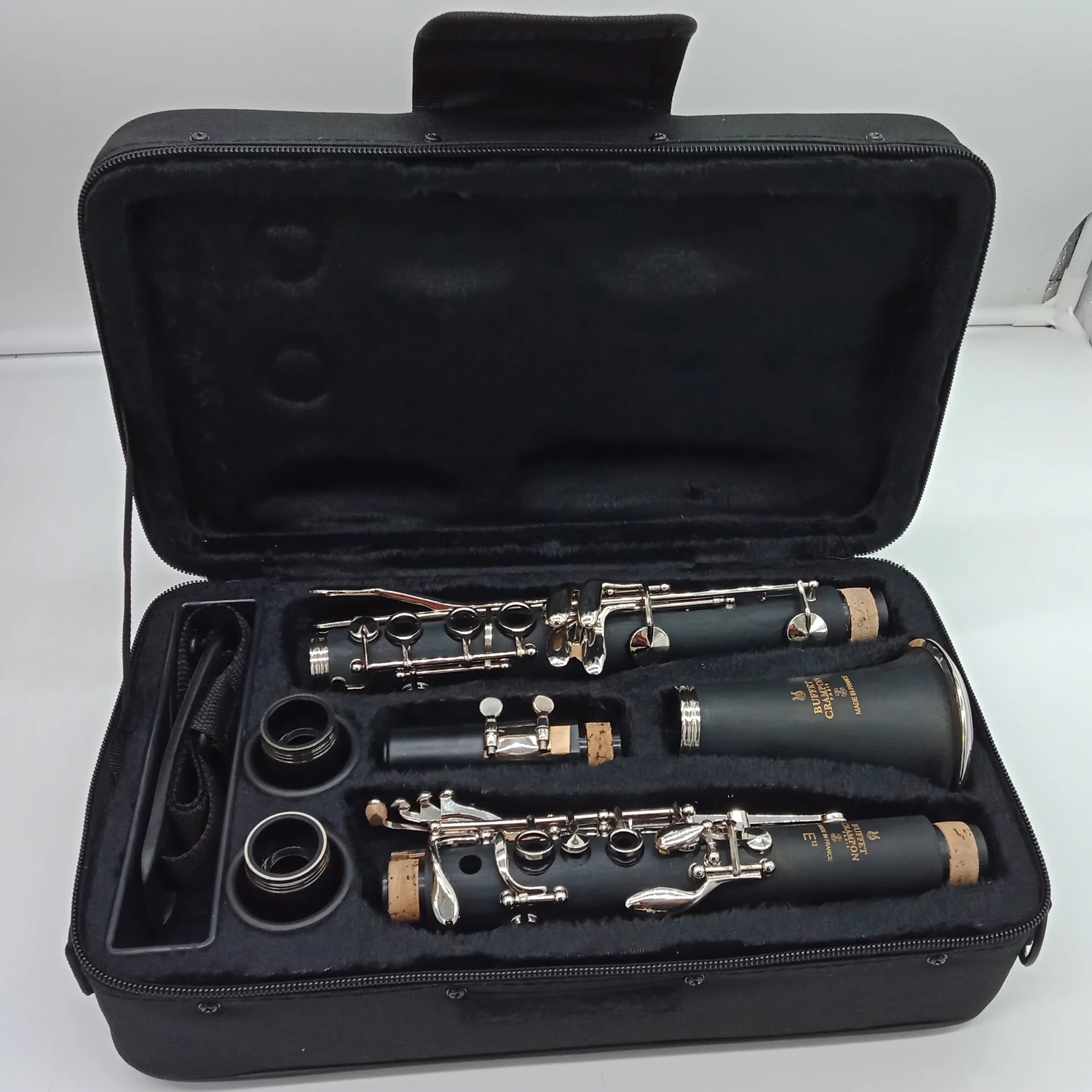 Music Fancier Club Student Bakelite Bb Clarinet E13 Professional Clarinet Mouthpiece Accessories Case