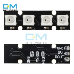 Luz LED RGB de 4 bits WS2812 5050, placa de desarrollo impulsada por todo Color integrada para Arduino NAZE32 F3 FLIP32 CC3D DIY