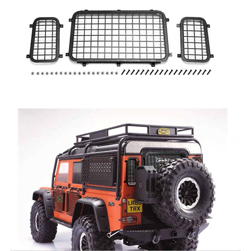 

1/10 Metal Stereo Window Mesh T4 Rear Window Mesh Tailor Mesh Modification for Defender RC Car Upgrade Accessories