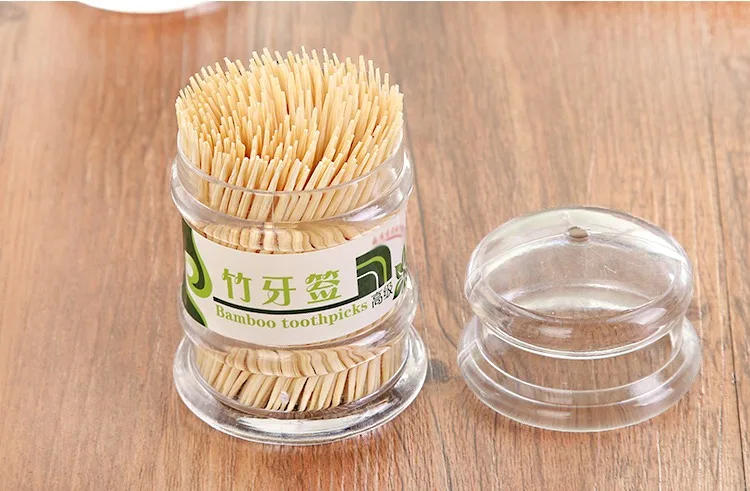 tooth stick 250pcs disposable Dental Flossers toothpicks bamboo tooth picks Holder Box Bottle Interdental cleaning picks holder