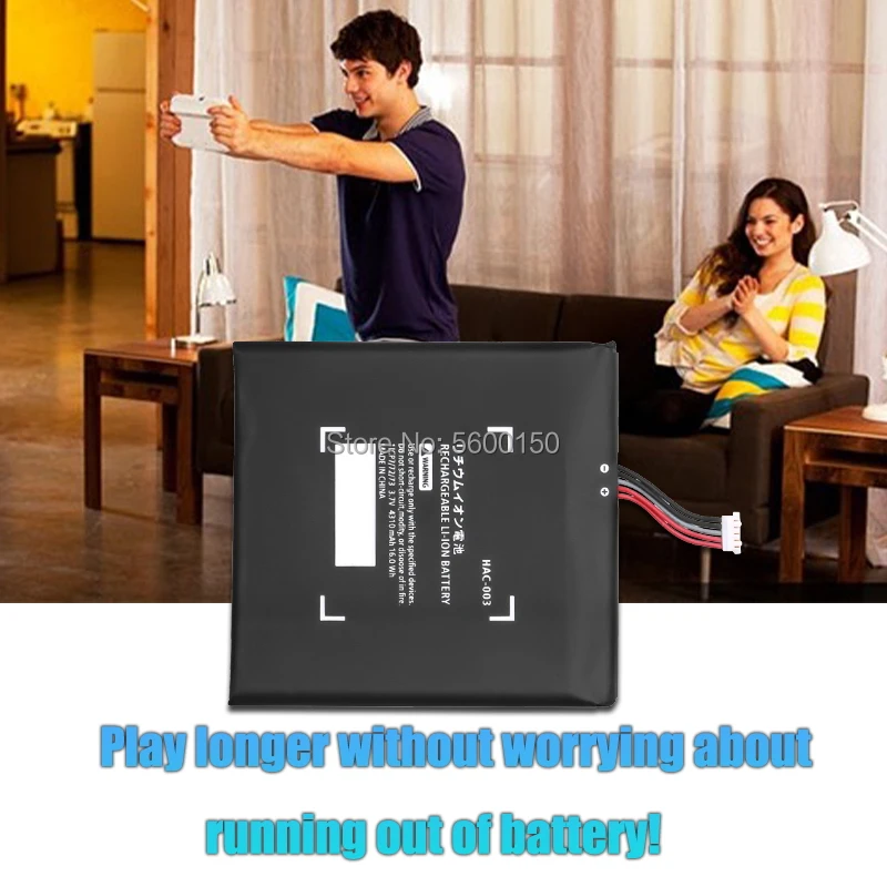 Carregador para nintendo switch, reparo para substituição de bateria, 3.7v, 4310mah, pilhas recarregáveis de íon-lítio