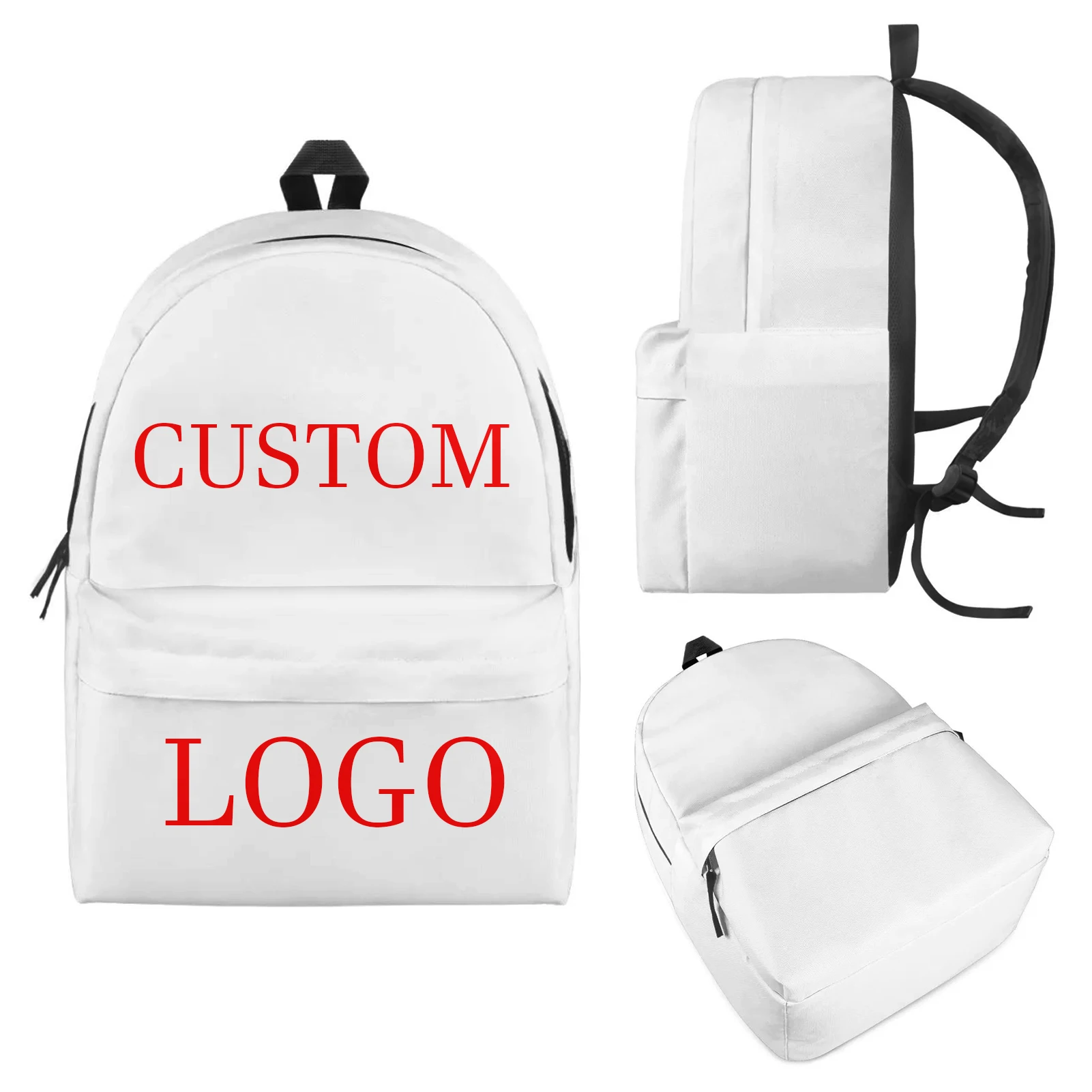 

POD Dropship Men/Women All Over Prints Backpack Laptop Bags Shoulder Bag Customize LOGO/Design/Text/Name Cheap MOQ 1 Wholesale