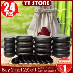 Tontin Hot Stone Massage Set Basalt Stein Massage gerät Schönheits salon Spa mit dicken Leinwand Tasche Gesundheits wesen Rückens ch merzen lindern