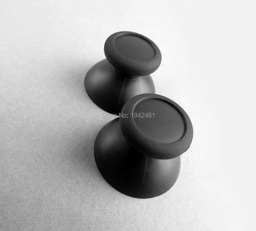 NS 스위치 프로 컨트롤러용 오리지널 3D 조이스틱 캡 2 개, 닌텐도 스위치 프로 조이스틱 캡용 3D 아날로그 커버 블랙