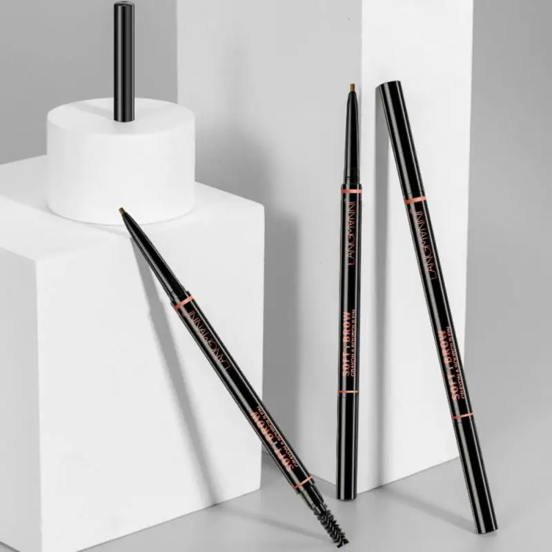 New Ultra-fine Double-head Rotating Automatic Eyebrow Pencil Lasting Waterproof Brown Tattoo Durable Wild Eyebrow Cosmetic T1263